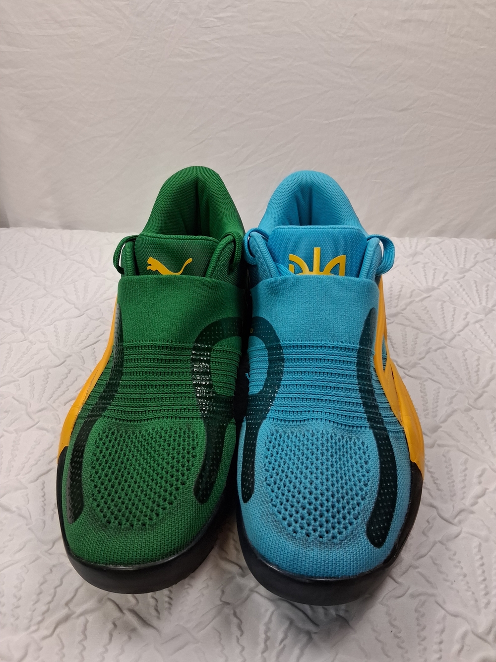 Puma Mens  Lightweight Slip-On Sneakers in Green & Blue - Picture 4 of 16